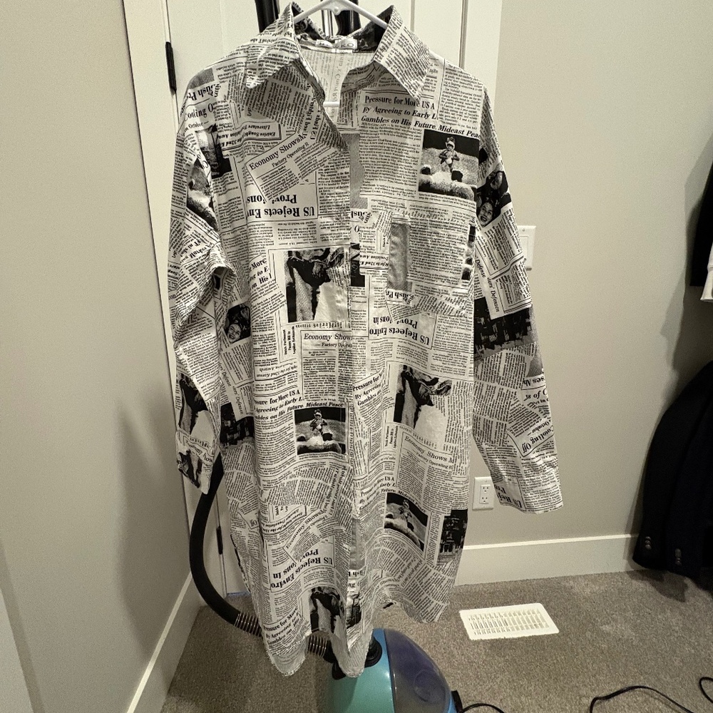 Kate Hewko Newsprint Dress